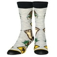 thumbnail image 1 of Crazy Socks Big Foot Fun Print Novelty Crew Socks for Men, 1 of 6