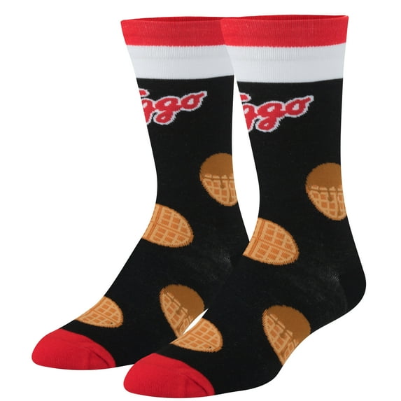 Crazy Socks, Casual Unisex Socks, Women's: 9-13, Men's: 8-12), Eggo Crew Socks