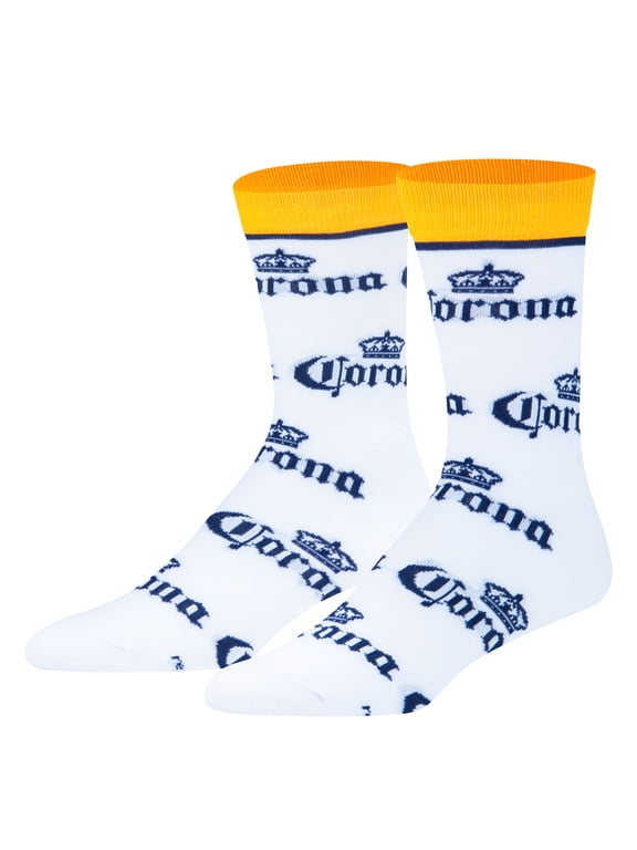 Corona Beer Socks Large Beach Beer Novelty Crew Socks Summer Drinking Humor