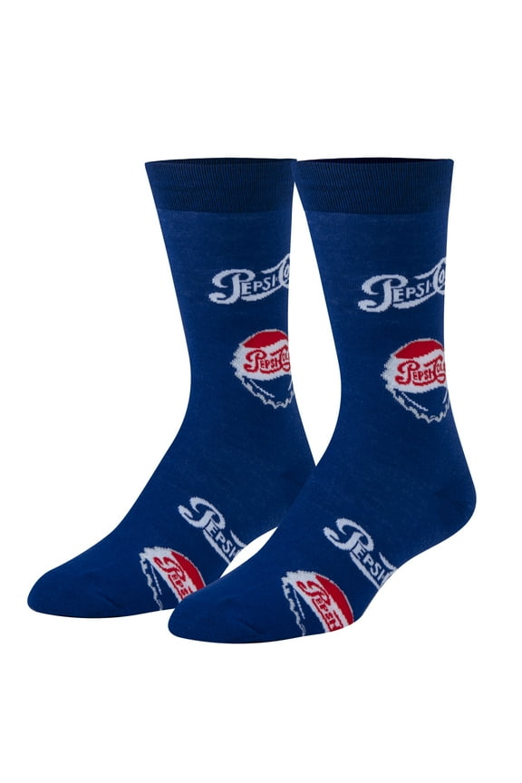 Men’s Novelty Crew Socks – Funny Pepsi Graphic Print – Fun Gift & Comfortable Daily Wear
