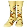 thumbnail image 1 of Crazy Socks Garfield Fun Print Novelty Crew Socks for Men, 1 of 6