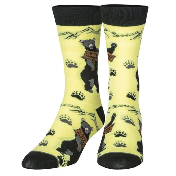 Crazy Socks Great Smokey Mountains Fun Print Novelty Crew Socks for Men
