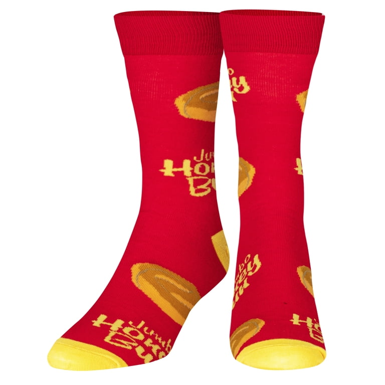 Crazy Socks Honey Buns Fun Print Novelty Crew Socks for Men