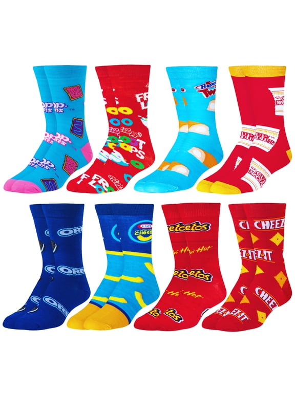 In Your Kitchen 8-Pack Crew Socks Gift Set, Size Large