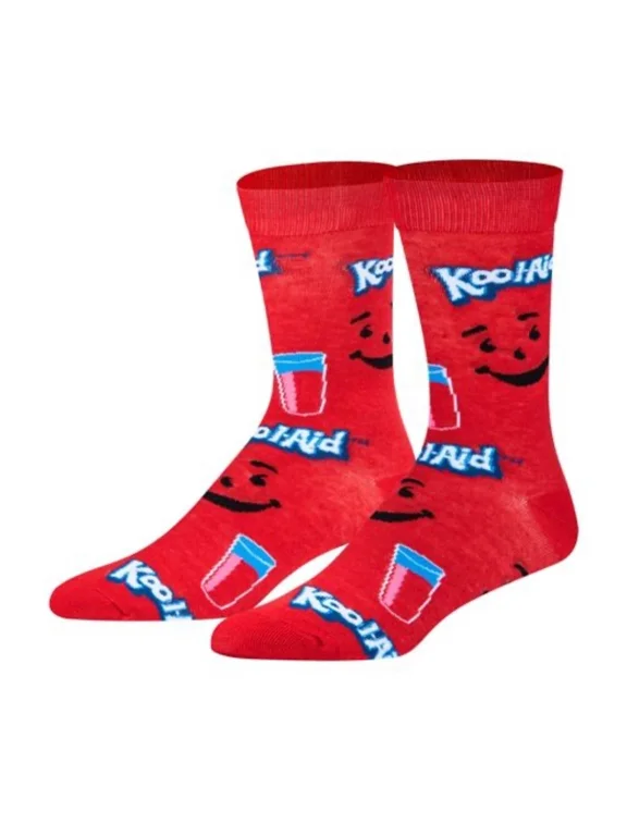 , Kool Aid, Colorful Beverage Men's Crew Socks Novelty Gift