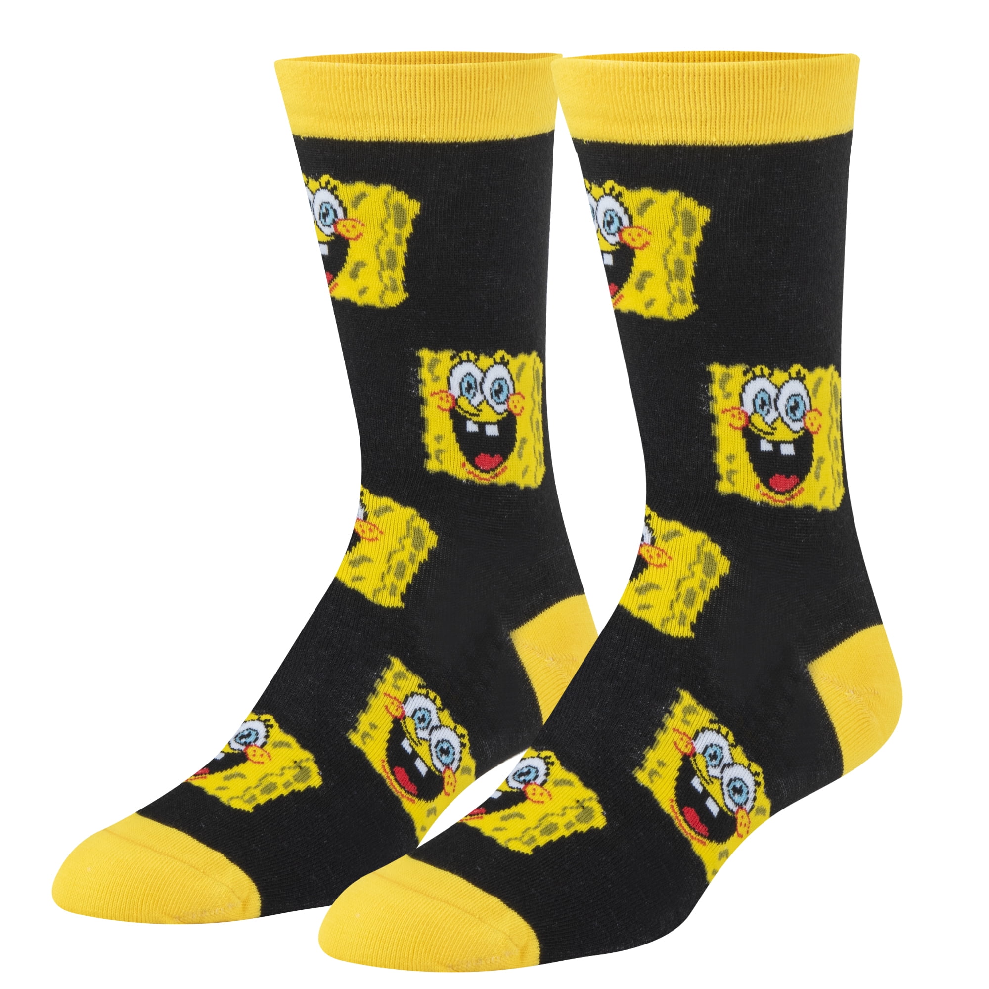 SpongeBob SquarePants Face Glow-In-The-Dark Crew Socks