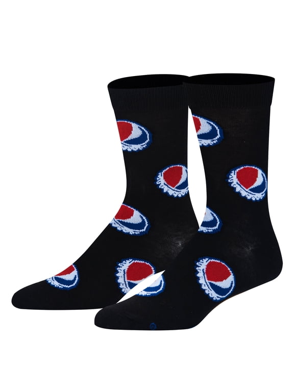 , Pepsi Soda Bottle Caps, Men's Crew Socks Funny Novelty Gift