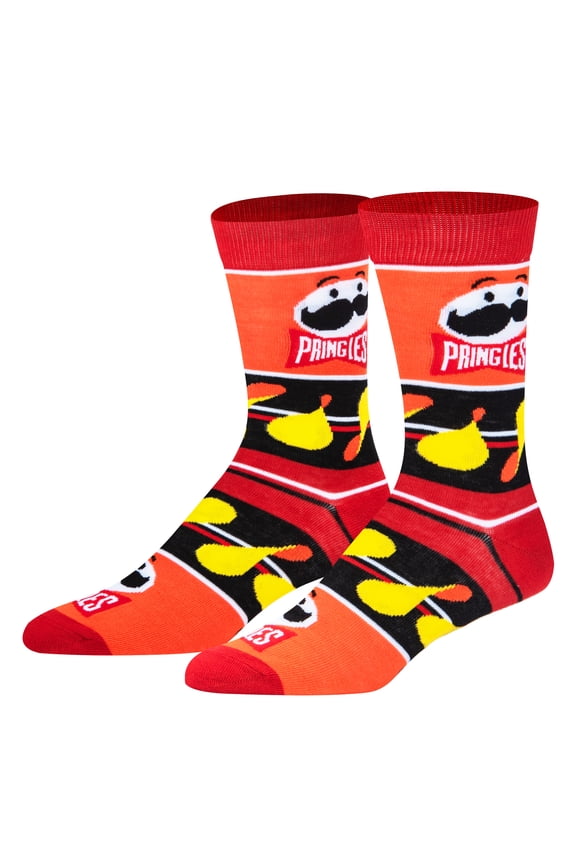 , Pringles Chips, Funny Potato Chips Snack Food, Men's Crew Socks