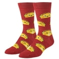 thumbnail image 1 of Crazy Socks, Tacos, Funny Socks for Men Women, Fun Crew Print, Large, 1 of 6