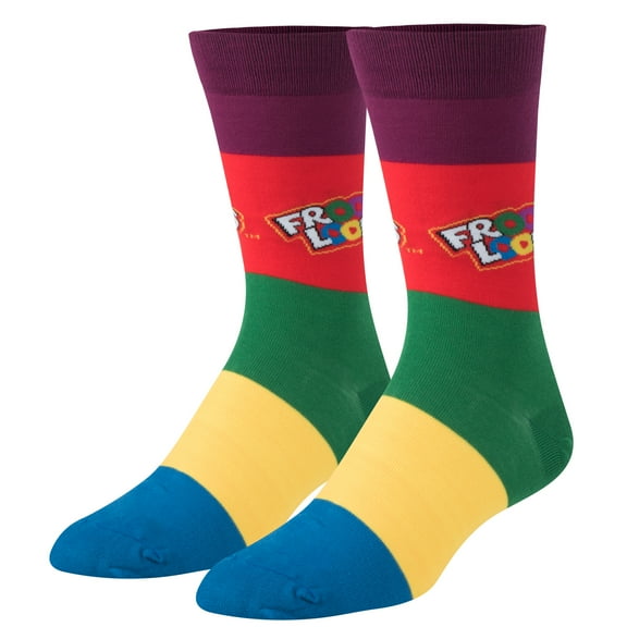 Crazy Socks, Unisex, Food, Froot Loops, Crew Socks, Novelty Silly Fun Cute