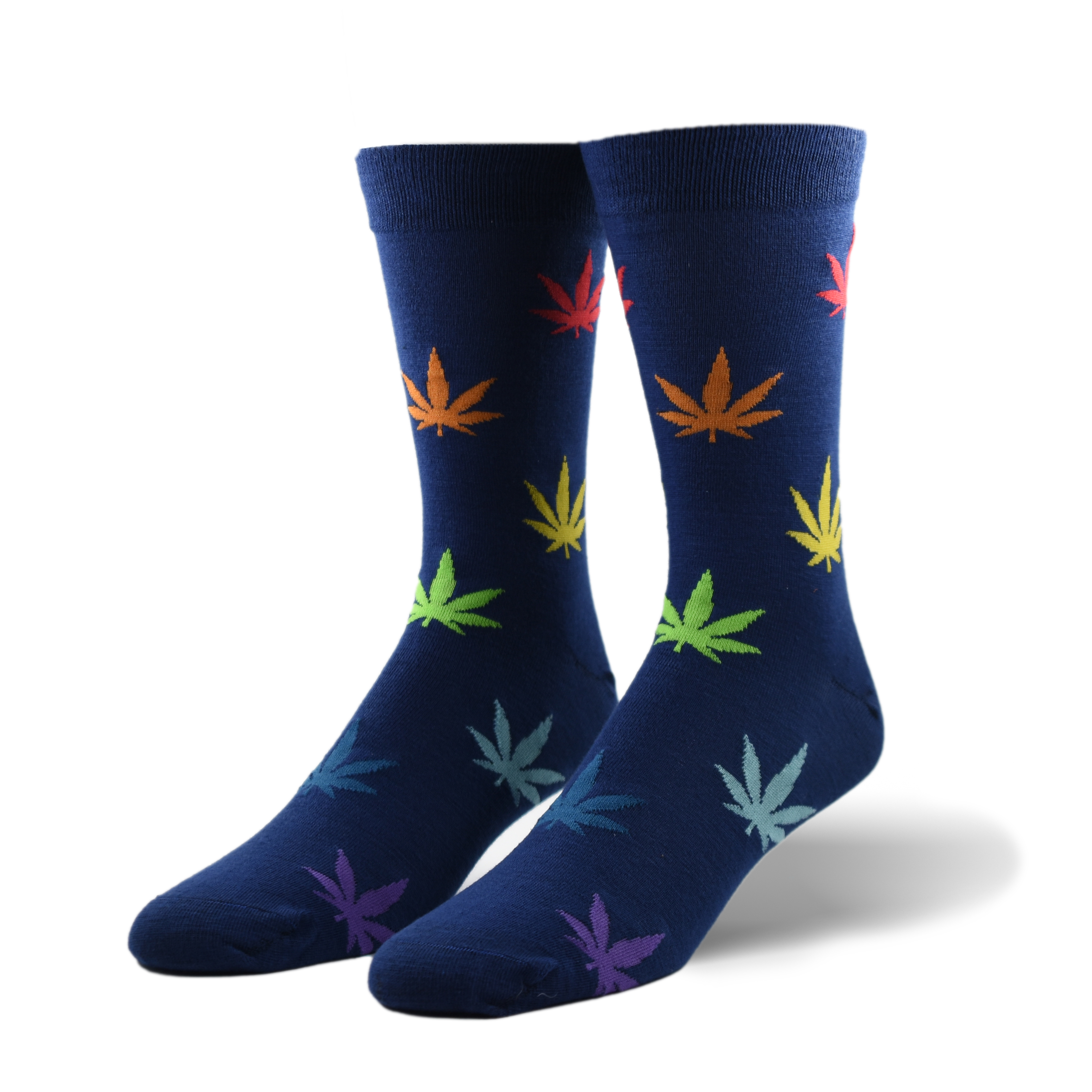 Crazy Socks, Unisex, Graphic, Rainbow Weed, Crew Socks, Novelty Silly ...