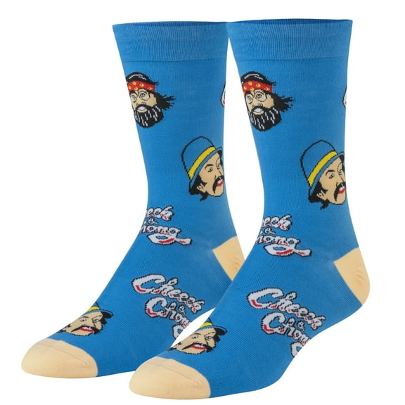 Crazy Socks, Unisex, Movies, Cheech & Chong, Crew Socks, Novelty Silly Fun Cute