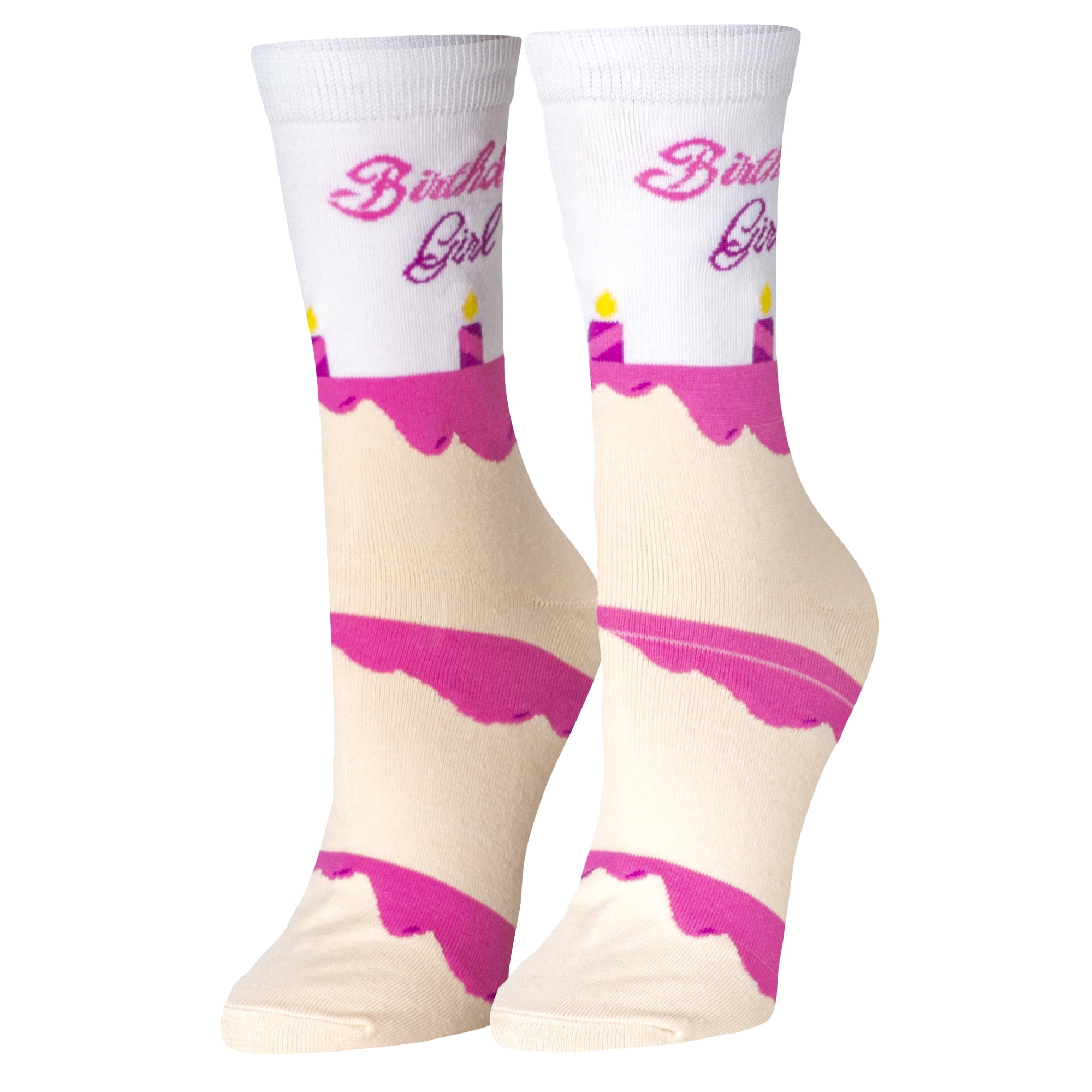 Crazy Socks, Old Bay, Funny Socks for Men Women, Fun Crew Print, Large