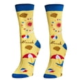 thumbnail image 1 of Crazy Socks, Women's, Graphic, Unique Designs, Crew Socks, Cute Silly Funny Cool, 1 of 6