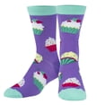 thumbnail image 1 of Crazy Socks, Womens, Food, Cupcakes, Crew Socks, Novelty Silly Fun Cute, 1 of 5