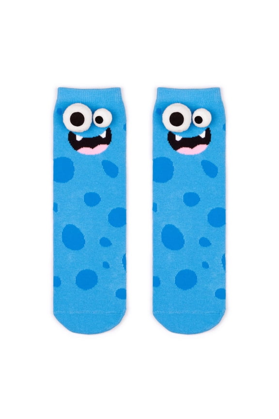 Crazy Socks for Kids - Cute Crew Silly Socks Funny Style Colorful Cute Monster Crew Socks for 3-12 Years Kids