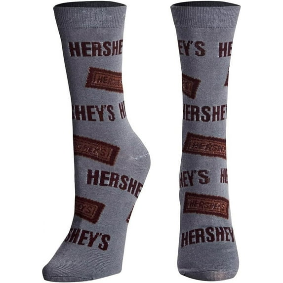 Crazy Socks for Women, Hershey's Chocolate, Funny Colorful Prints, Medium