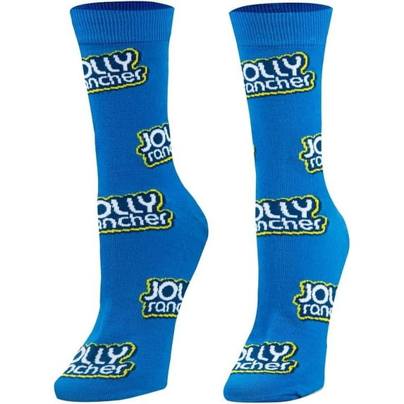 Crazy Socks for Women, Jolly Ranchers Candy, Funny Colorful Prints, Medium