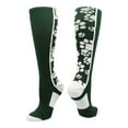 thumbnail image 1 of Crazy Socks with Paws Over the Calf (Dark Green/White, Large), 1 of 2