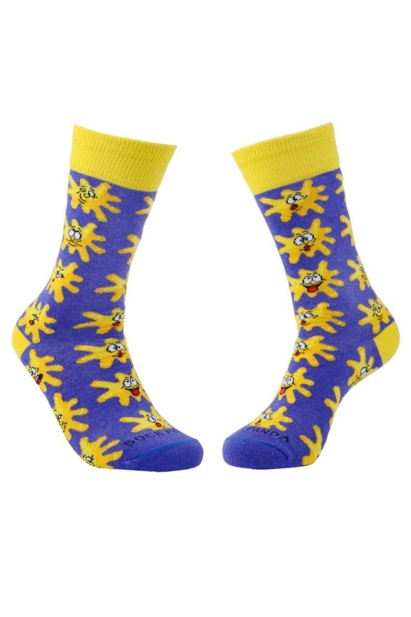 Crazy Splat Face Socks from the Sock Panda (Adult Small - Shoe Sizes 2-5)