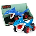 thumbnail image 1 of Crazy Truck: Motorized Shark - Blue - Fish-Shaped Toy Vehicle, Sound Effects, Stunts & Tricks, Rubber Tires, Ocean Animal Racing Action, Kids 3+, 1 of 8
