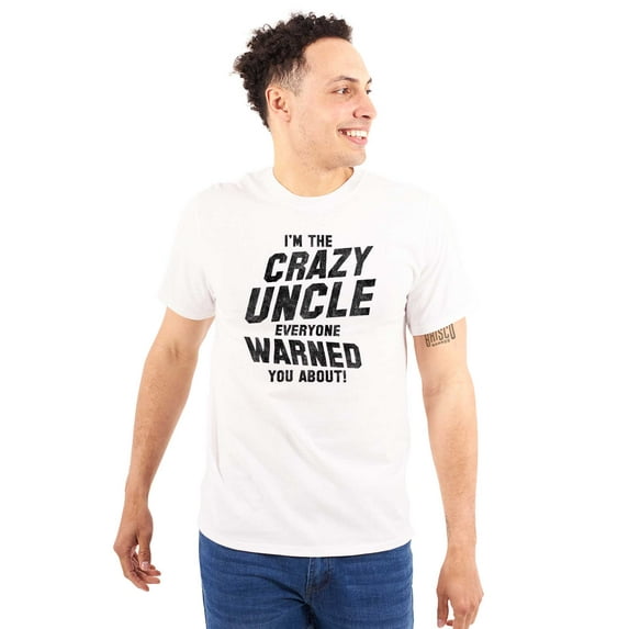 Crazy Uncle Everyone Warned About Men's Big & Tall Crewneck Graphic Tee Brisco Brands 2X