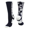 thumbnail image 1 of Crazy Volleyball Logo Crew Socks (Navy/White, Small), 1 of 2
