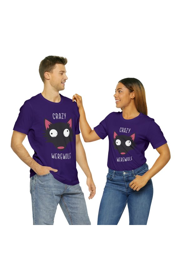 Crazy Werewolf Halloween Streetwear Unisex Jersey Short Sleeve T-Shirt