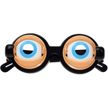 Crazy Winking Eye Glasses, Chin Controlled Prank Toy with Moving Eyelids, Funny Novelty Party Prop for Kids and Adults