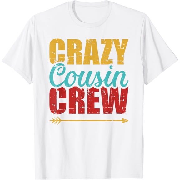 Crazy cousin crew vintage T-Shirt100% cotton