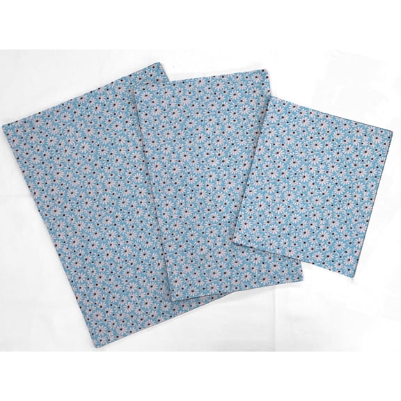 Crazy for Daisies Countertop Appliance Slider Mats by Penny's Needful Things (Ice Blue) Small