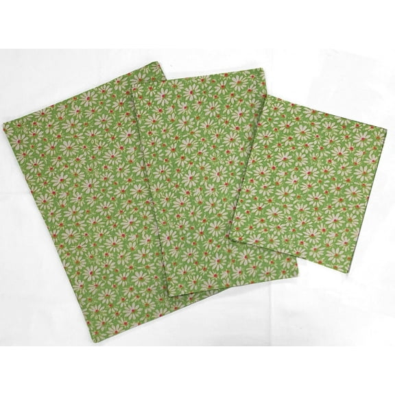 Crazy for Daisies Countertop Appliance Slider Mats by Penny's Needful Things (Lime Green) Small
