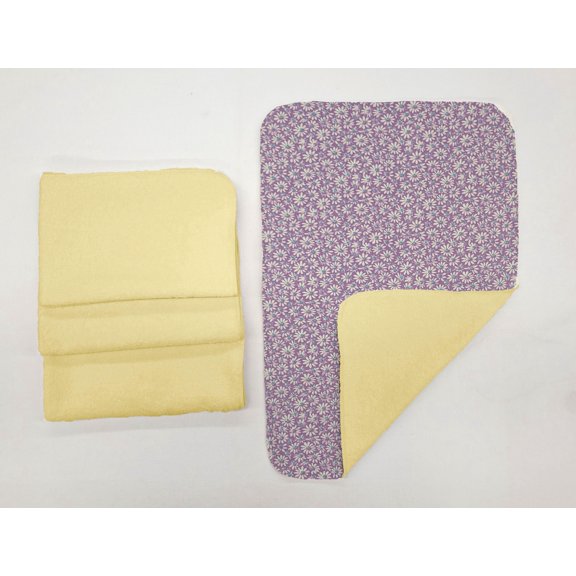 Crazy for Daisies Hand Towels (Set of 4) by Penny's Needful Things (Towel Color: Yellow) (Lilac)