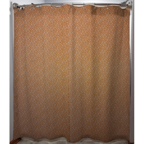 Crazy for Daisies Shower Curtain by Penny's Needful Things (Orange)