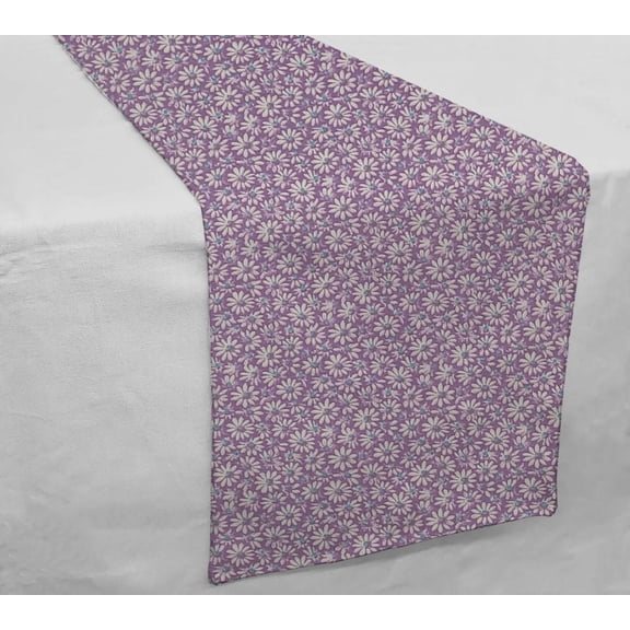 Crazy for Daisies Table Runner by Penny's Needful Things (3 Feet Long - STRAIGHT) (Lilac)