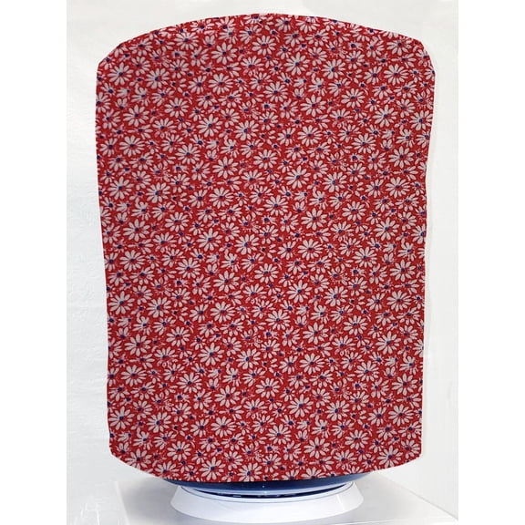 Crazy for Daisies Water Bottle Cover by Penny's Needful Things (5 Gallon Cover)(Down Spout) (Red)