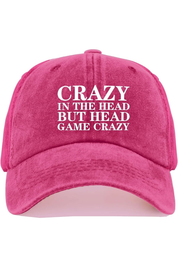 Crazy in The Head BUT Head Game Crazy Hat for Women Baseball Hats