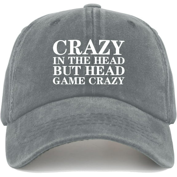 Crazy in The Head BUT Head Game Crazy Hat for Women Baseball Hats