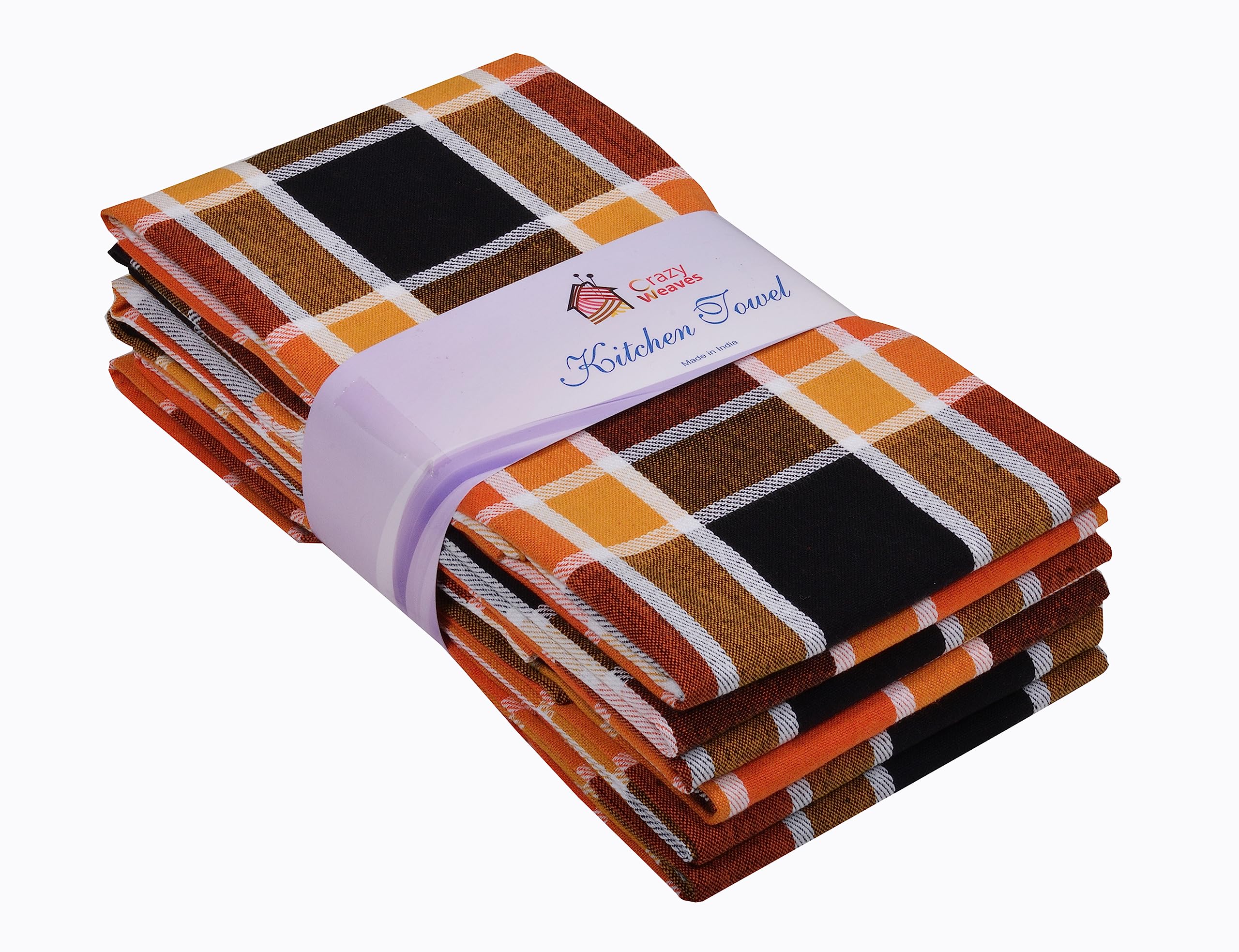 CrazyWeaves Kitchen Towels (19 inch x 30 inch,4 Pack) Extra Large