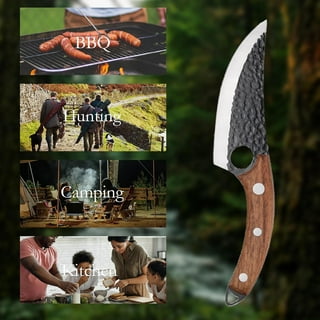  Huusk Viking Knife, Chef Knives Hand Forged Full Tang Boning  Knives with Sheath Japanese Butcher Meat Cleaver Kitchen Japan knives  Caveman Knife for Home or Camping: Home & Kitchen