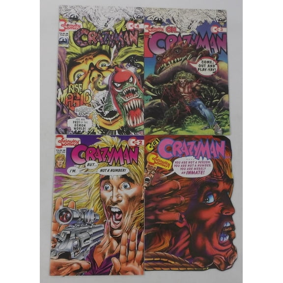 Crazyman Vol. 2 #1-4 VF/NM complete series Neal Adams - Peter Stone ; Continuity