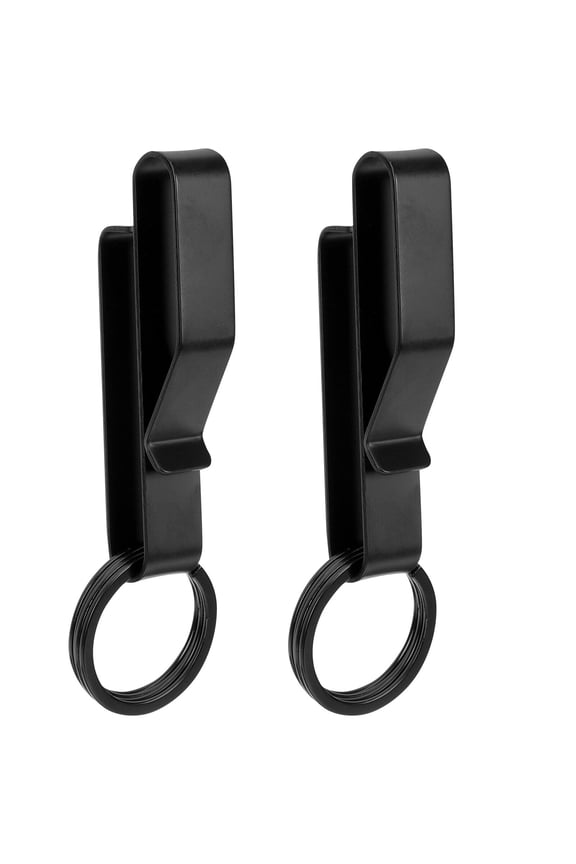 2Pcs Steel Key Holder for Belt, Quick Release Keychain Clip, Belt Key Organizer