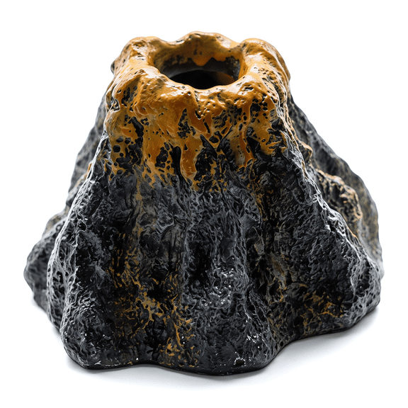 Crazyview Aquarium Volcano Fish Tank Decorations Bubbler Ornament Bubble Air Stone