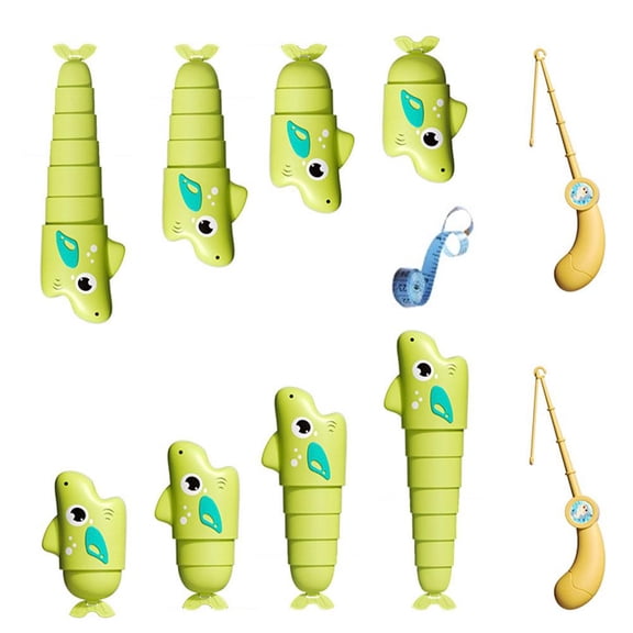 Crazyview Extendable Fishing Table Games for Adults & Teens,Who Can Catch Longest Fish Game,Easy to Use Stress Relief Activities Family Board Games for Party Date Night Home