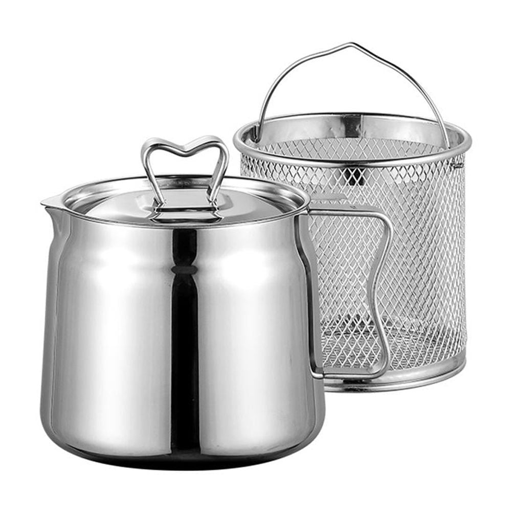 Crazyview Love Handle 1500ml Kitchen 304 Stainless Steel Frying Pan