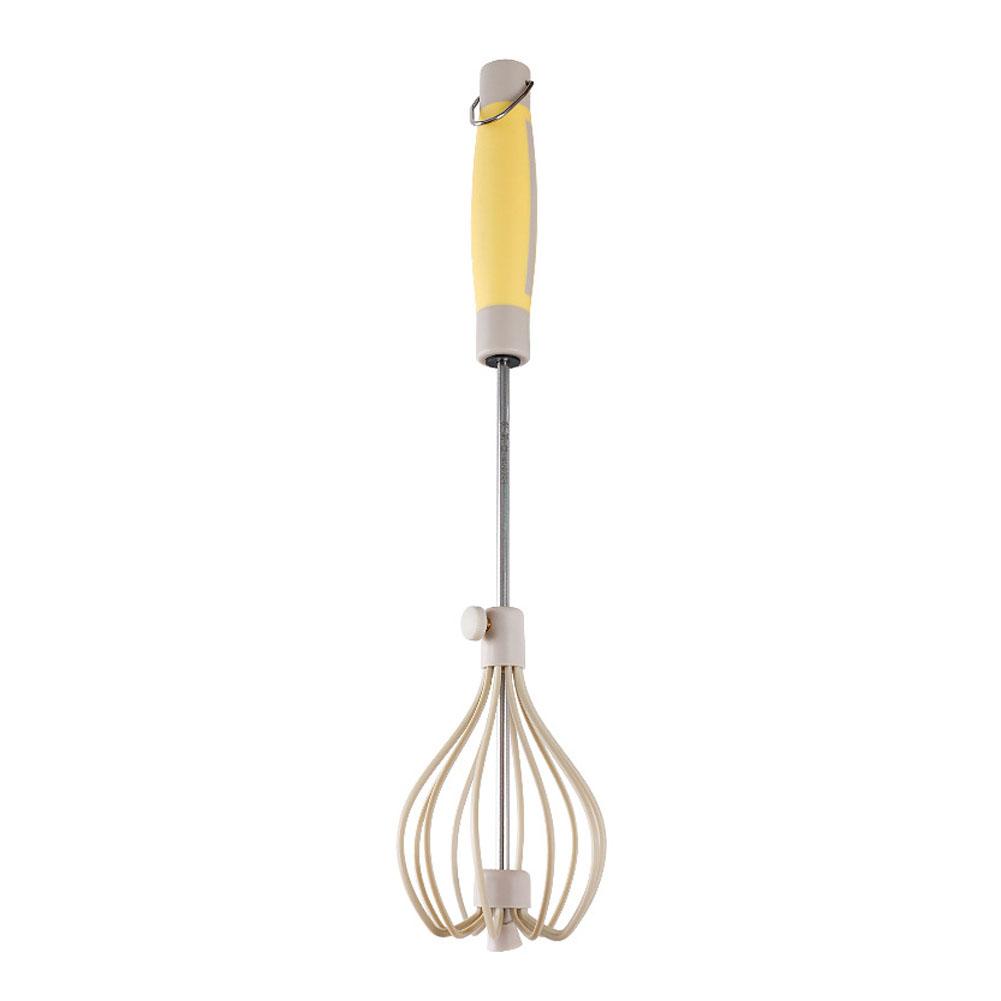 Crazyview YellowGray Stainless Steel SemiAutomatic Egg Beater