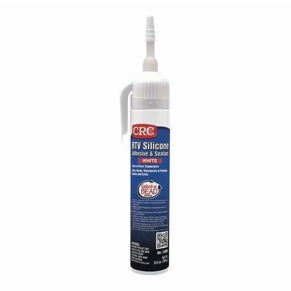 Crc High Moisture Resistance, Indoor/Outdoor Gasket Sealant, 6.5 oz, White 14056