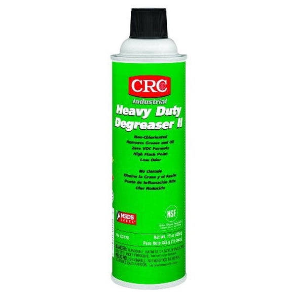 CRC Heavy Duty Degreaser II, 15 oz Aerosol Can, Clear/White