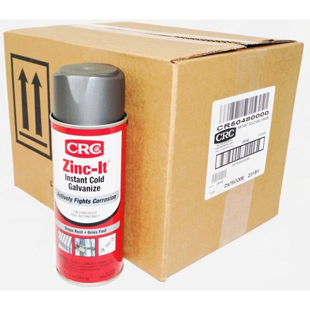 Crc Industries 05048 Cold Galvanizing Coating, Matte Gray, 13-oz. - Quantity 12
