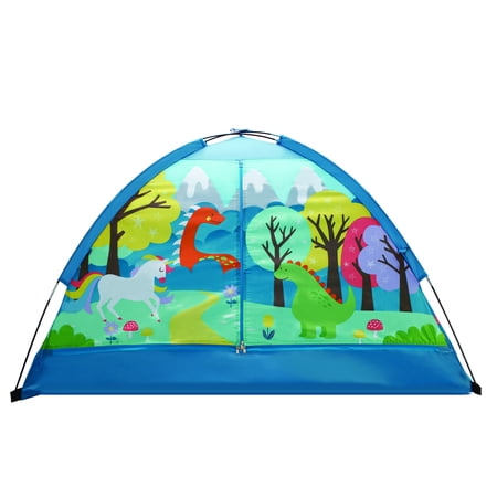 Crckt Kids Polyester Indoor Camping Play Tent with Majestic Design Print, 60"L x 36"W x 36"H